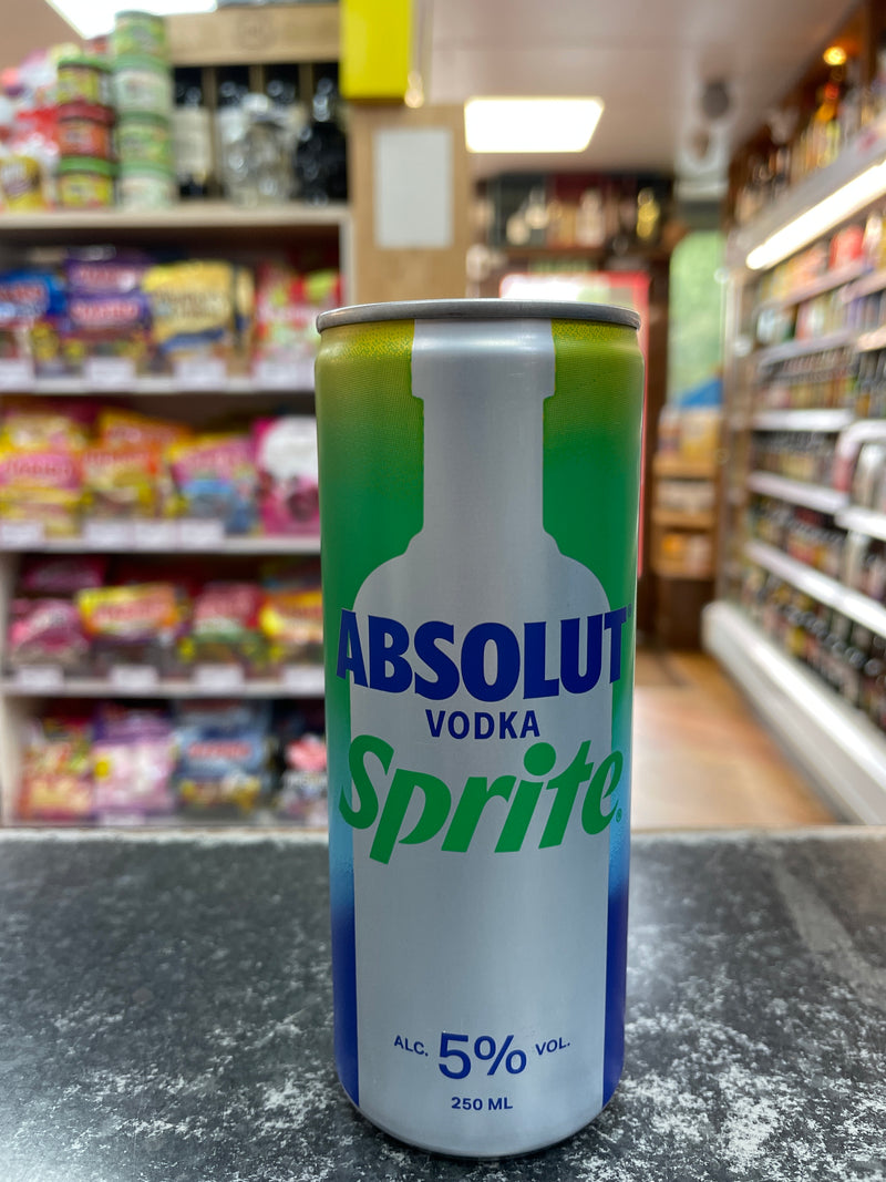 Absolut Vodka Sprite Can 250ml