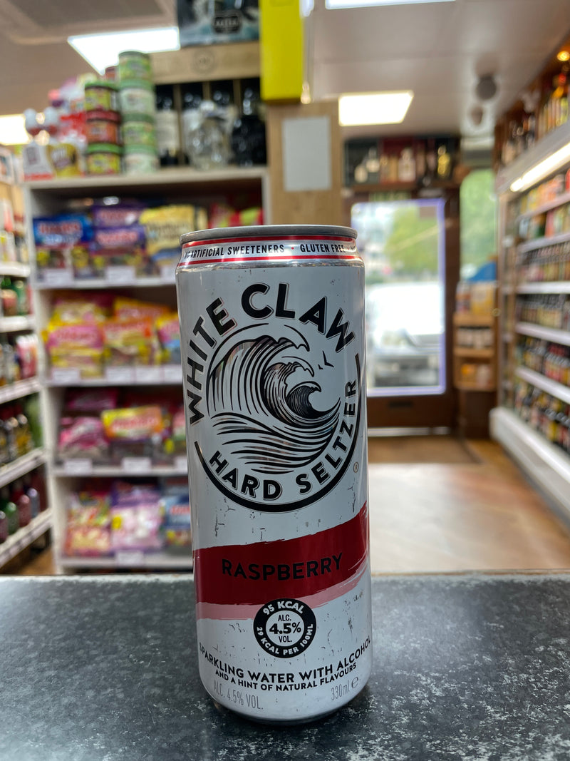 White Claw Hard Seltzer Raspberry Can 330ml