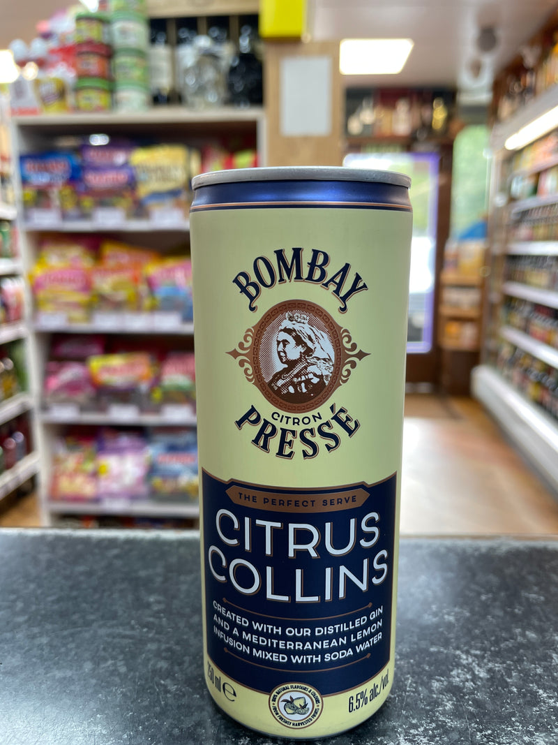 Bombay Citrus Collins Can 250ml