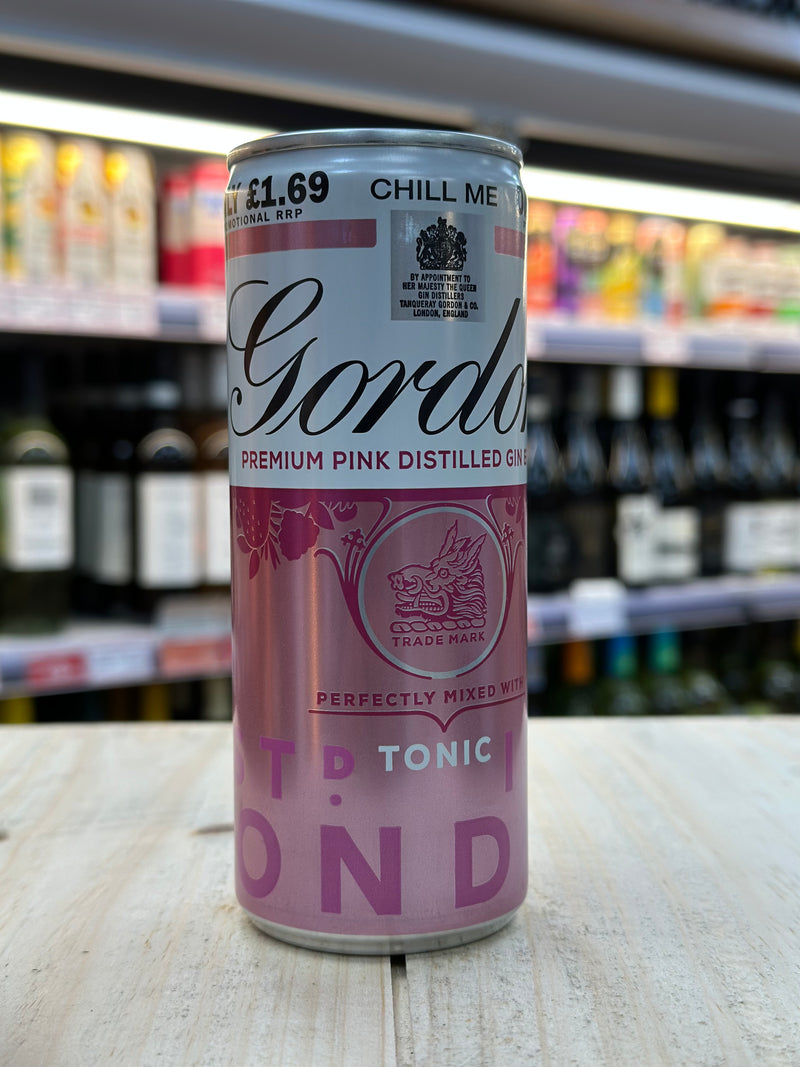 Gordon’s Pink Gin & Tonic Pre Mixed Can 250ml