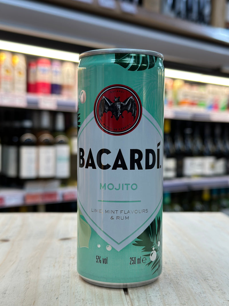 Bacardi Mojito Pre Mixed Can 250ml