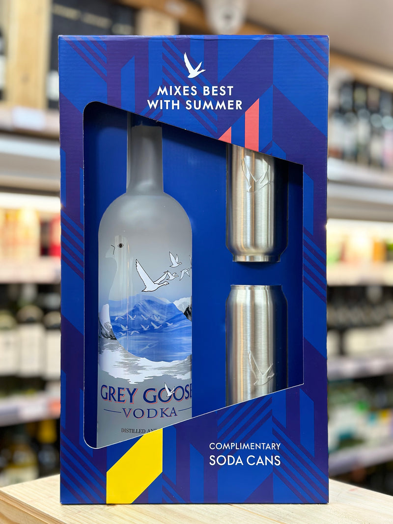 Grey Goose Vodka With Soda Cans Gift Box 1.75L