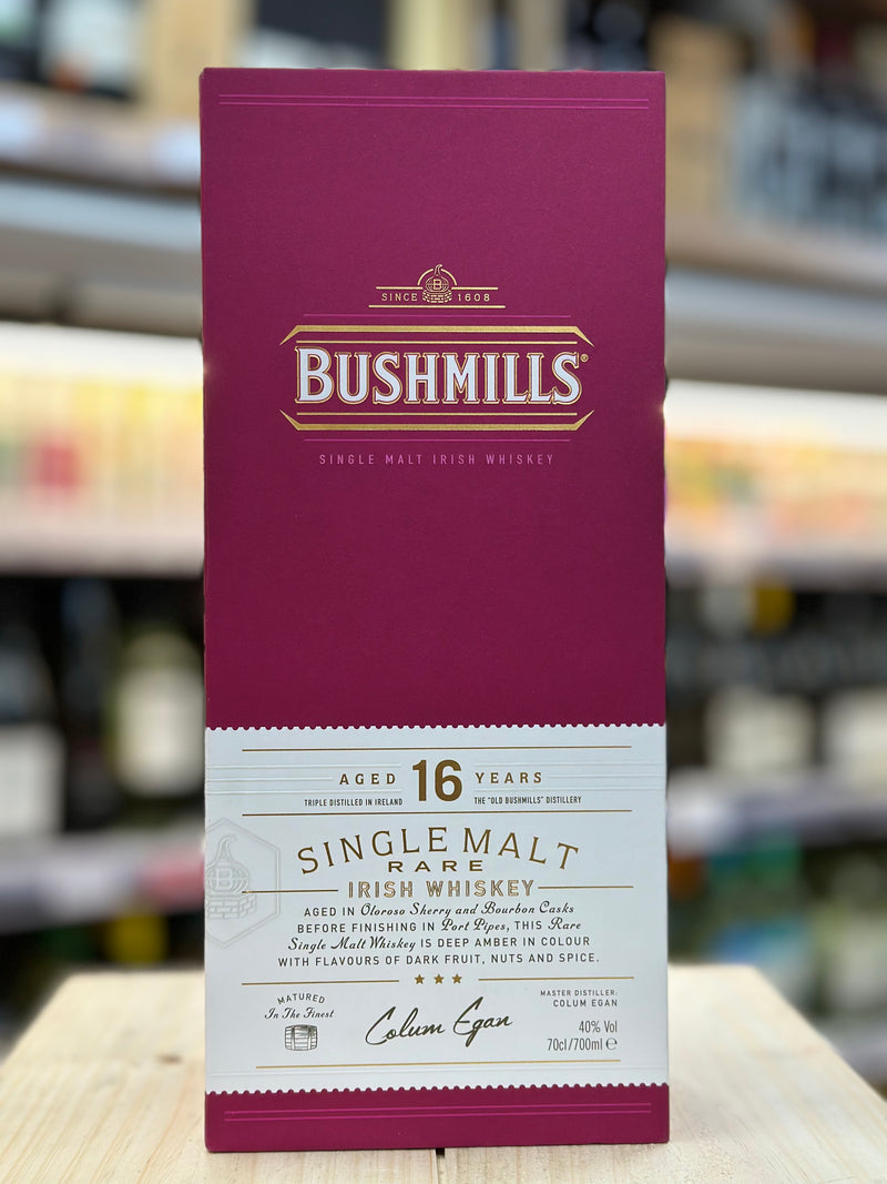 Bushmills Single Malt Rare Irish Whiskey 16 Years Old 70cl