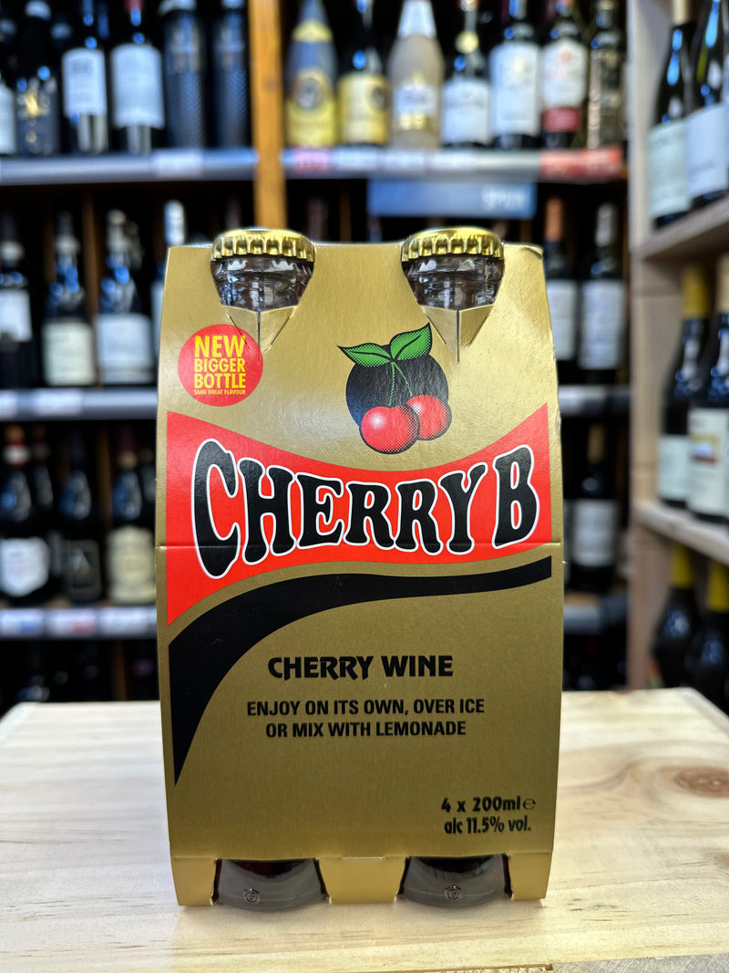 Cherry B Cherry Wine 4x200ml Bottles