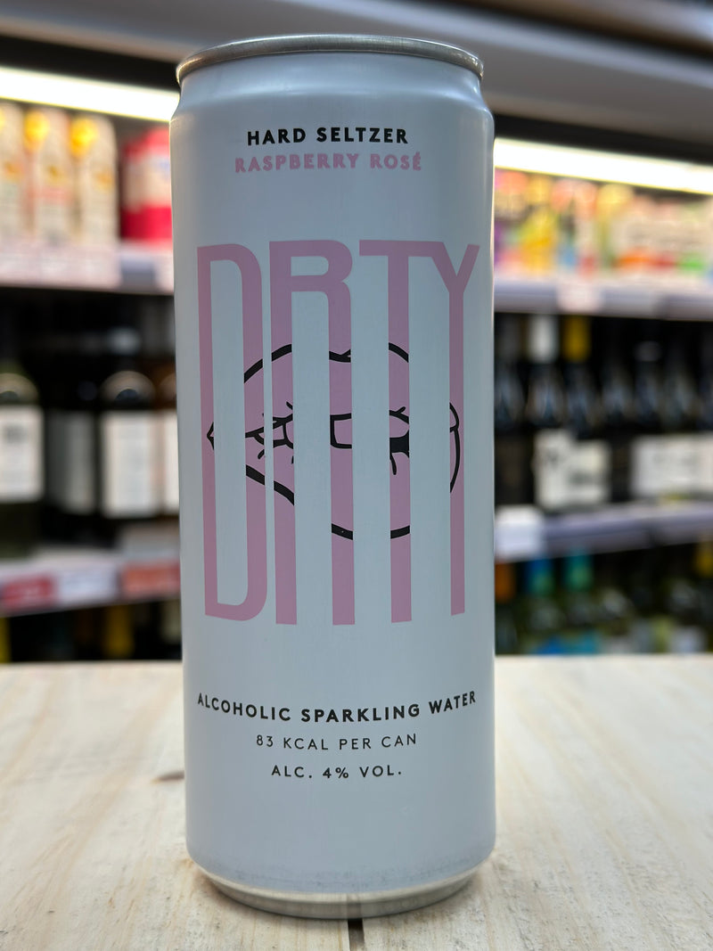 DRTY Raspberry Rose Hard Seltzer Pre Mixed Can 330ml