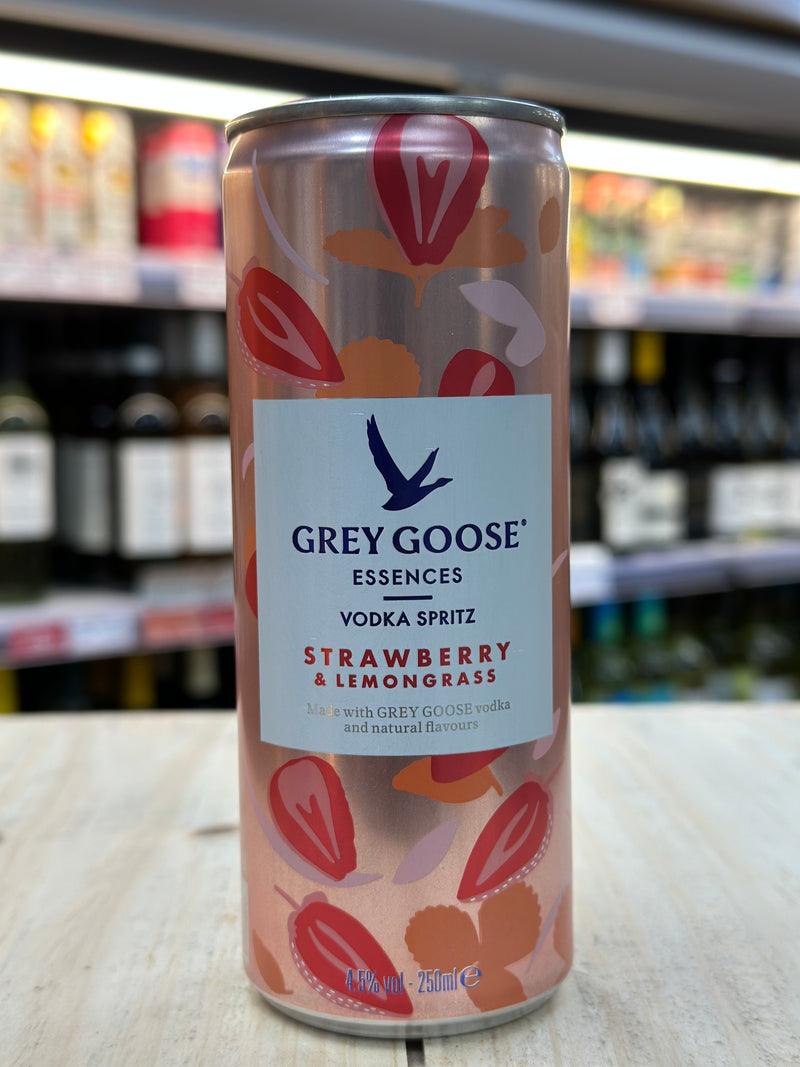 Grey Goose Vodka Spritz Strawberry & Lemograss Pre Mixed Can 250ml