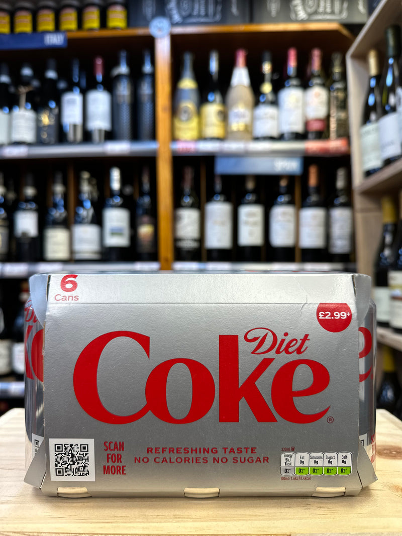 Coke Diet Cans 6x33cl